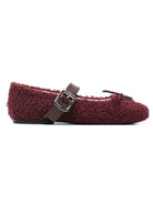 Ballerine per bambina Douuod Kids bordeaux in lana BALL608 VINACCIA DOUUOD KIDS 