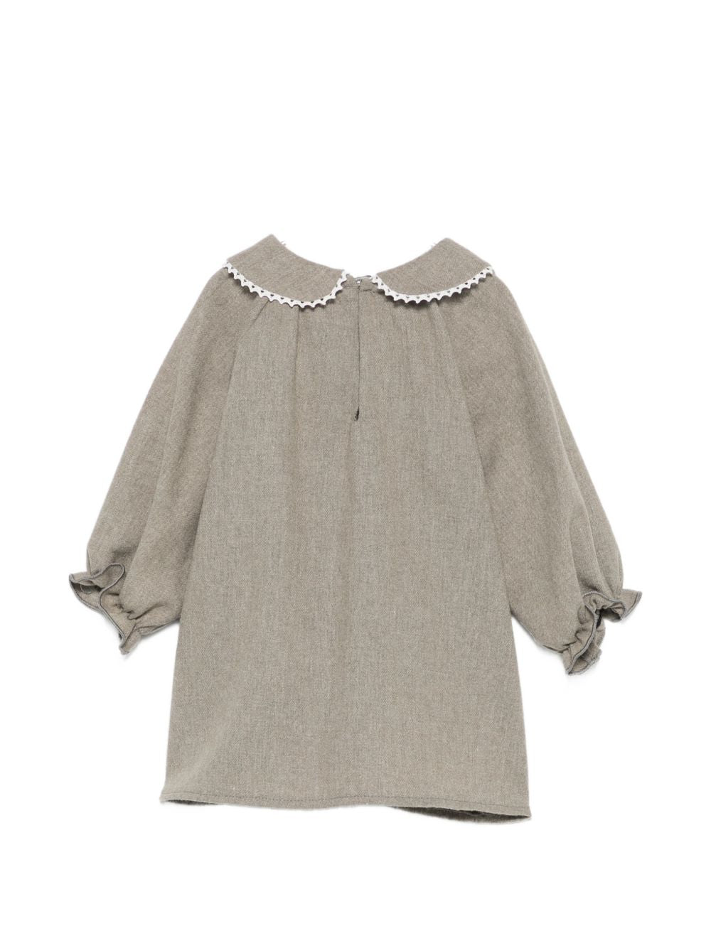 Abito per neonata Douuod Kids grigio con colletto alla Peter Pan DZ1010 I0337 903 DOUUOD KIDS 