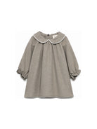 Abito per neonata Douuod Kids grigio con colletto alla Peter Pan DZ1010 I0337 903 DOUUOD KIDS 