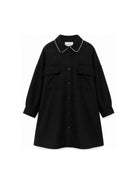 Abito per bambina Douuod Kids nero con colletto classico DZ1A10 I0337 61L DOUUOD KIDS 