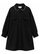 Abito per bambina Douuod Kids nero con colletto classico DZ1A10 I0337 61L DOUUOD KIDS 