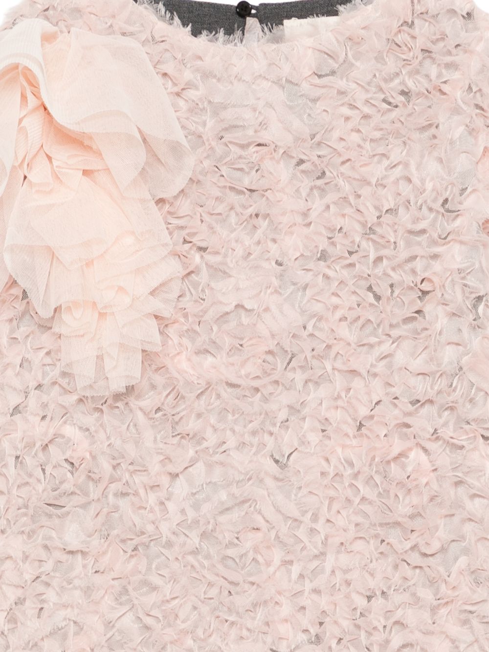 Abito per bambina Douuod Kids rosa con finitura texturizzata DZ1A50 Z4089 504 DOUUOD KIDS 