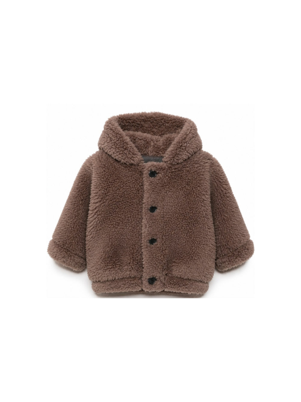 Giubbino per neonati Douuod Kids marrone con texture teddy DZ2510 Z3949 347 DOUUOD KIDS 