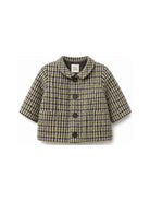 Giacca per neonata Douuod Kids beige con motivo a quadri all-over DZ2530 E0251 114GL DOUUOD KIDS 