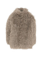 Cappotto in pelliccia per bambina Douuod Kids grigia con collo alto DZ2A10 Z4004 829 DOUUOD KIDS 