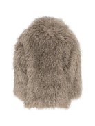 Cappotto in pelliccia per bambina Douuod Kids grigia con collo alto DZ2A10 Z4004 829 DOUUOD KIDS 