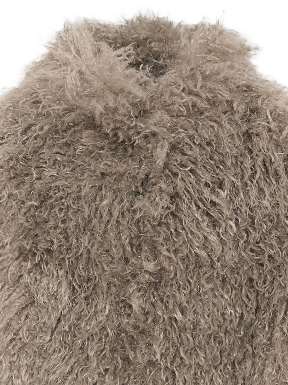 Cappotto in pelliccia per bambina Douuod Kids grigia con collo alto DZ2A10 Z4004 829 DOUUOD KIDS 