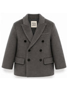 Giacca per bambina Douuod Kids grigia a doppiopetto DZ2Q24 E0264 911 DOUUOD KIDS 