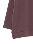 Felpa per bambina Douuod Kids viola con logo ricamato sul davanti DZ4P30 Z3728 558 DOUUOD KIDS 