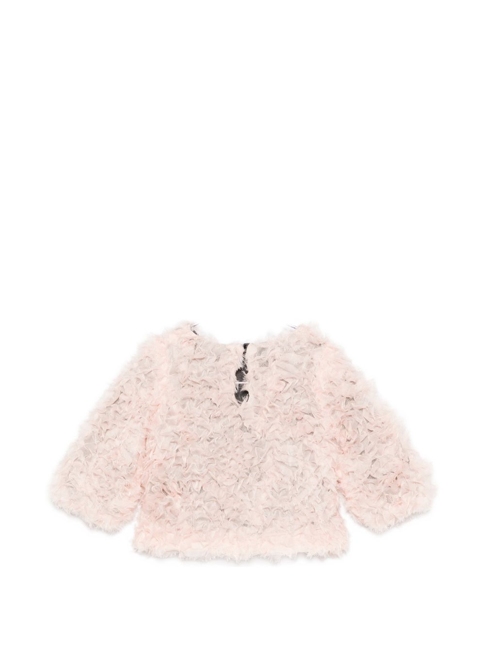Blusa per neonata Douuod Kids rosa con design in tulle DZ5000 Z4089 504 DOUUOD KIDS 