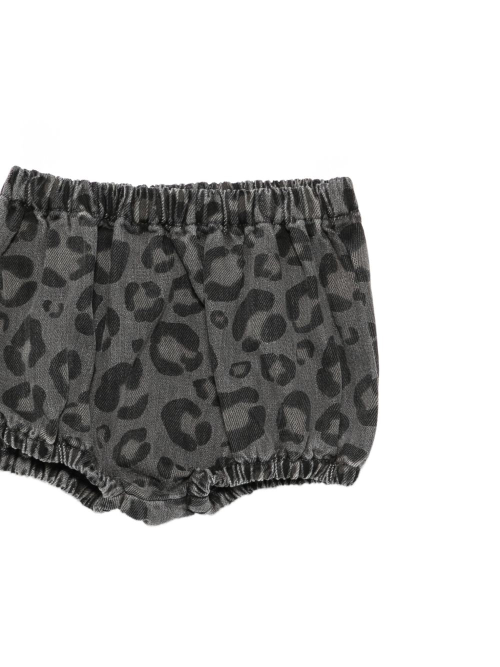 Shorts per neonata Douuod Kids grigi con stampa leopardata all-over DZ6019 Z4163 924BG DOUUOD KIDS 