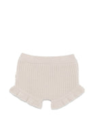 Shorts per neonata Douuod Kids beige con trama a coste DZ6059 Z3404 107 DOUUOD KIDS 
