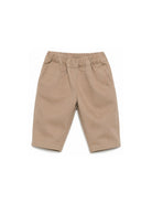 Pantaloni per neonato Douuod Kids marroni con due tasche posteriori con patta DZ6060 G0073 343 DOUUOD KIDS 
