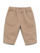 Pantaloni per neonato Douuod Kids marroni con due tasche posteriori con patta DZ6060 G0073 343 DOUUOD KIDS 