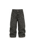 Jeans per bambina Douuod Kids grigi con stampa leopardata all-over DZ6P60 Z4163 924BG DOUUOD KIDS 