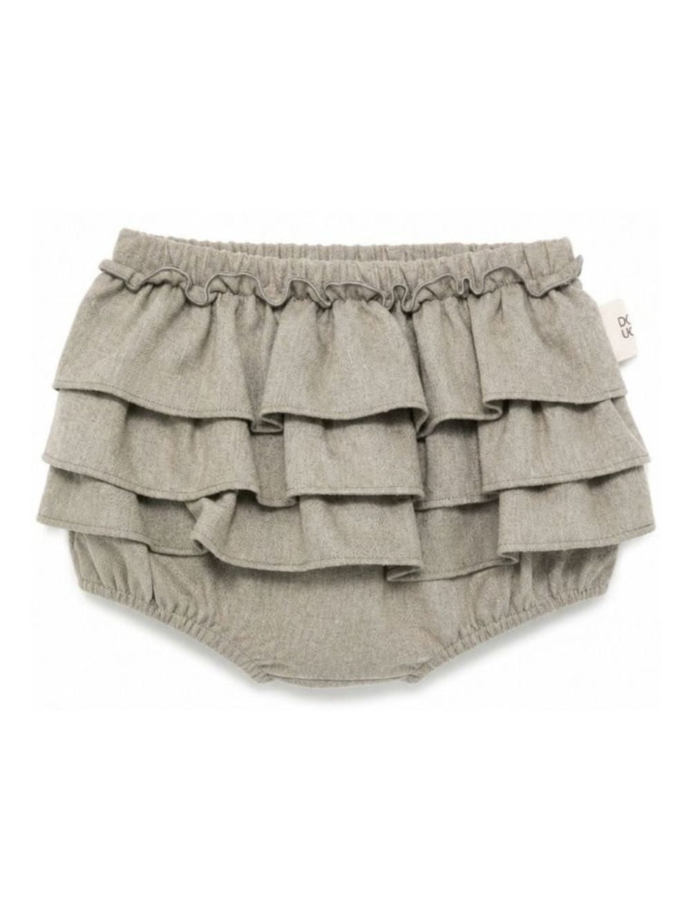 Shorts per neonata Douuod Kids grigio con ruches DZ7001 I0337 903 DOUUOD KIDS 