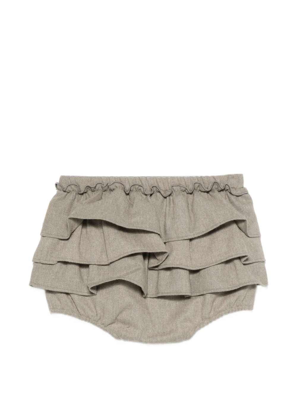 Shorts per neonata Douuod Kids grigio con ruches DZ7001 I0337 903 DOUUOD KIDS 