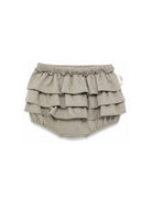 Shorts per neonata Douuod Kids grigio con ruches DZ7001 I0337 903 DOUUOD KIDS 