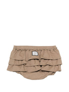 Shorts per neonata Douuod Kids beige con ruches DZ7021 G0073 343 DOUUOD KIDS 