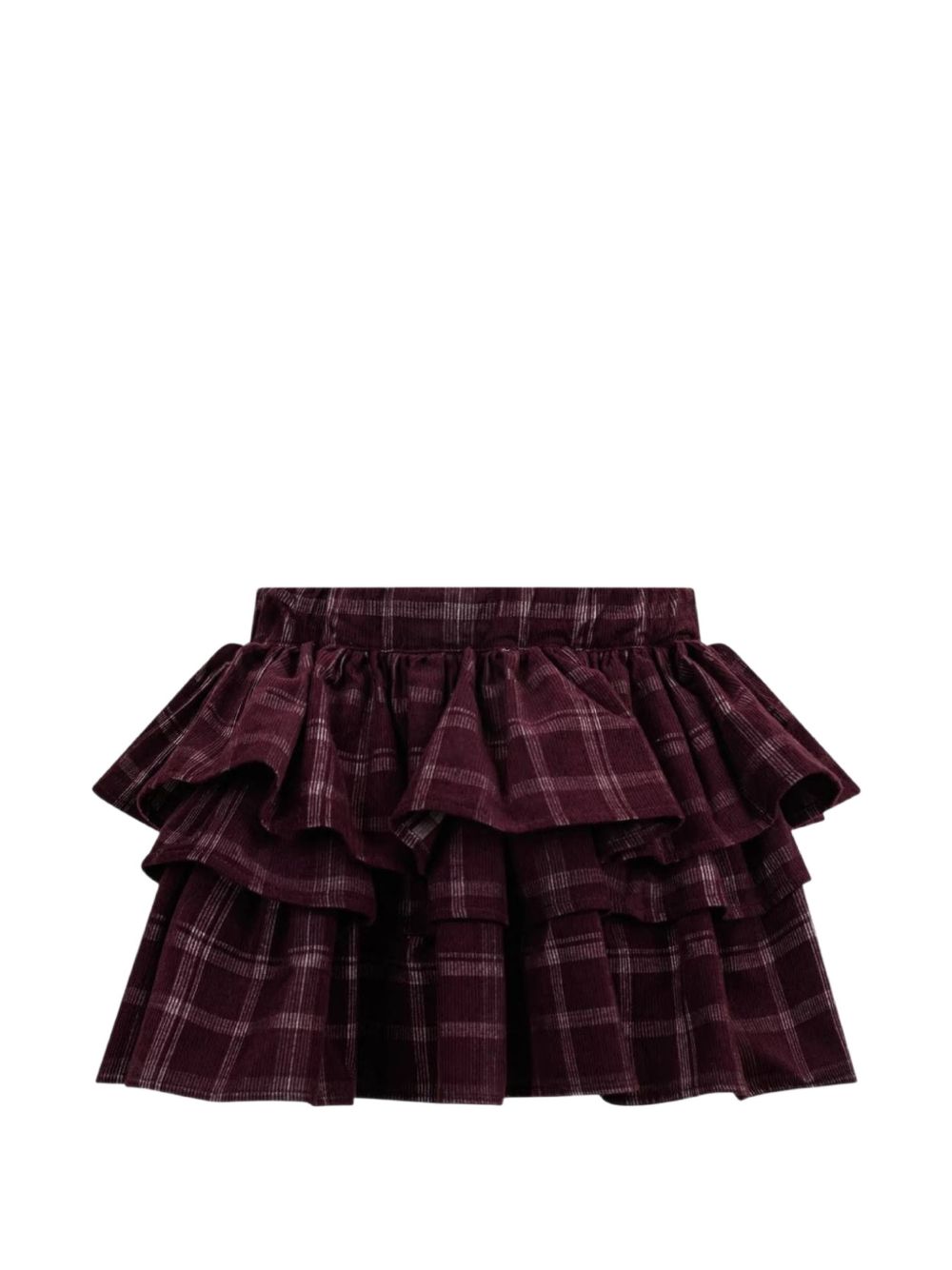 Gonna svasata per bambina Douuod Kids rossa con motivo tartan DZ7A11 V0184 562BC DOUUOD KIDS 