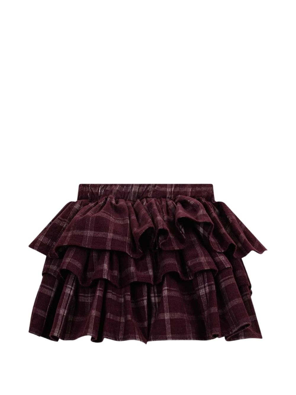 Gonna svasata per bambina Douuod Kids rossa con motivo tartan DZ7A11 V0184 562BC DOUUOD KIDS 