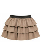 Gonna per bambina Douuod Kids beige con design a balze DZ7B01 G0073 343 DOUUOD KIDS 