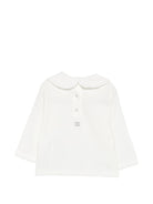 T-shirt per neonata Douuod Kids bianca con colletto alla Peter Pan DZ8010 Z3708 101 DOUUOD KIDS 
