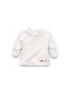 T-shirt per neonati Douuod Kids bianca con stampa sul fondo DZ8500 Z3708 101 DOUUOD KIDS 