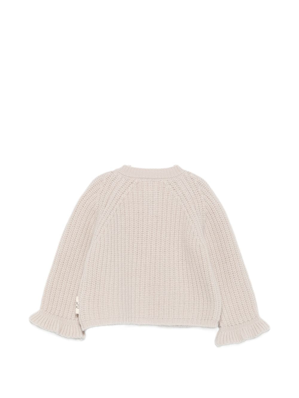 Maglione per neonata Douuod Kids beige con trama a coste DZ9000 Z3404 107 DOUUOD KIDS 