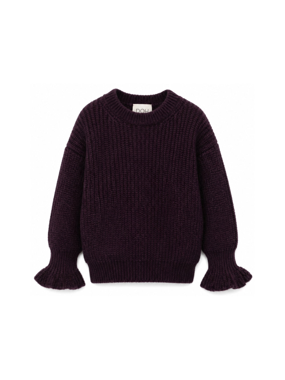 Maglione per bambina Douuod Kids viola con ruches DZ9A30 W0222 886 DOUUOD KIDS 