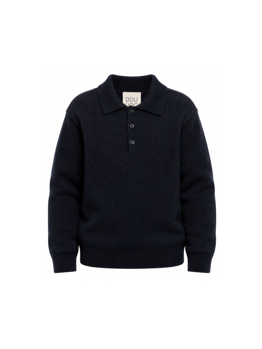 Maglione per bambino Douuod Kids blu con colletto stile polo DZ9P20 Z4117 620 DOUUOD KIDS 