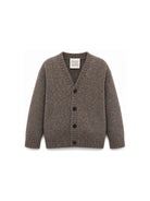 Cardigan per bambino Douuod Kids marrone con scollo a V DZ9P90 W0222 857 DOUUOD KIDS 