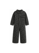 Tuta intera per bambina Douuod Kids grigia con stampa animalier all-over DZAA00 Z4163 924BG DOUUOD KIDS 