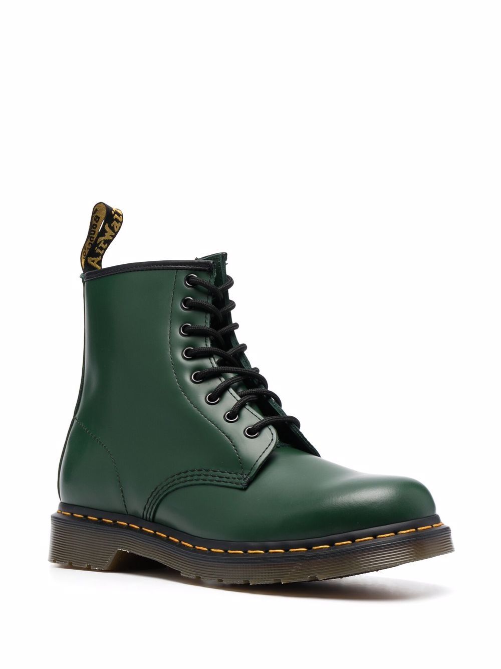 Stivali 1460 8-Eye Dr. Martens verdi con linguetta con logo 11822207 GREEN Dr martens 
