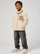Giubbino per bambino Eleventy Kids beige con finitura in shearling EZ2H17 H0079 107 ELEVENTY KIDS 