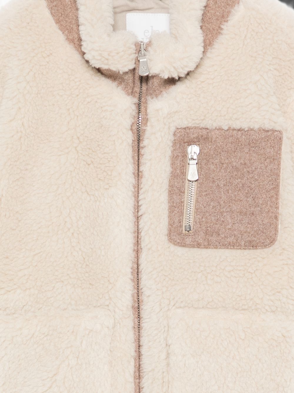 Giubbino per bambino Eleventy Kids beige con finitura in shearling EZ2H17 H0079 107 ELEVENTY KIDS 