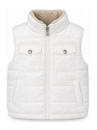 Gilet per bambino Eleventy Kids bianco con design trapuntato EZ2H92 N0325 101 ELEVENTY KIDS 