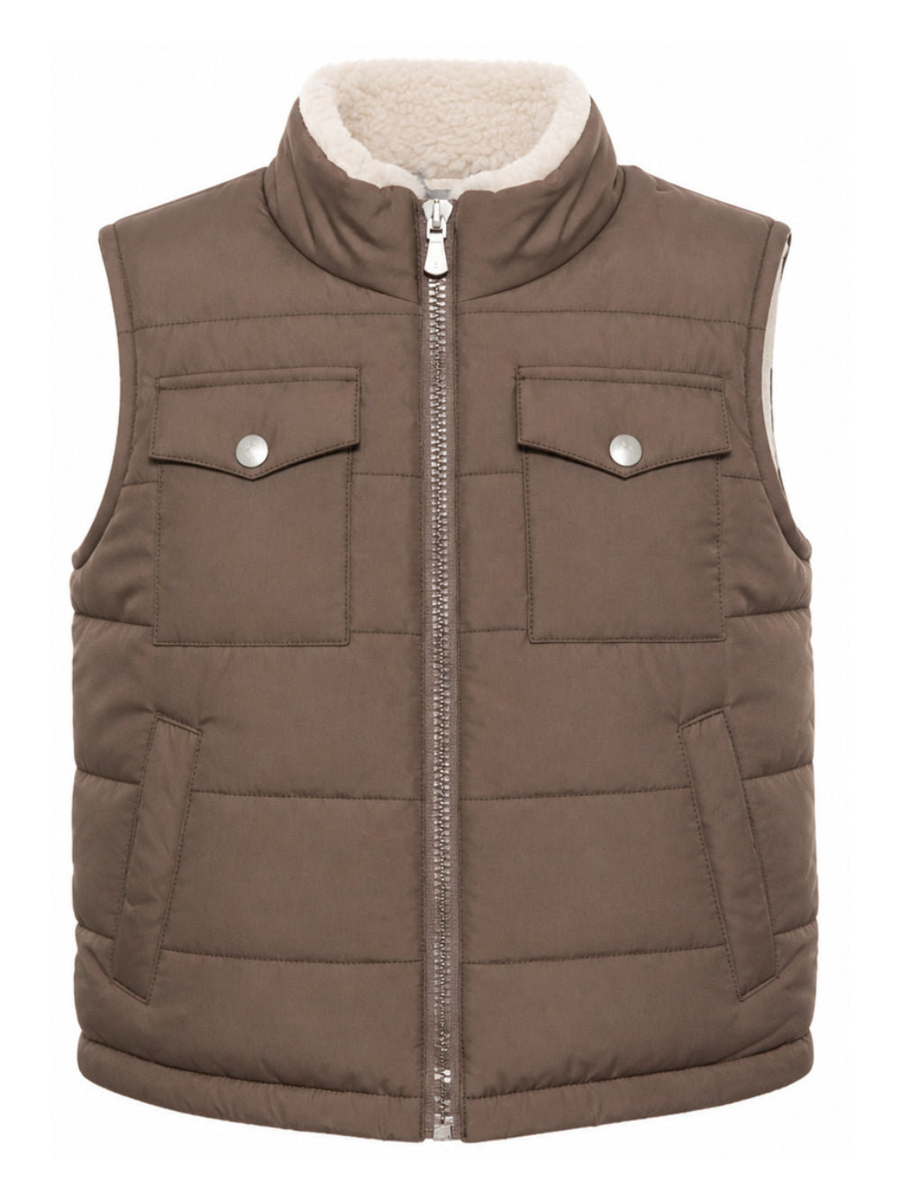 Gilet per bambino Eleventy Kids marrone con design trapuntato EZ2H92 N0325 320 ELEVENTY KIDS 