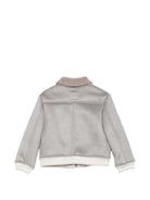 Giubbino per bambino Eleventy Kids grigio con colletto a punta EZ2I27 H0078 908 ELEVENTY KIDS 
