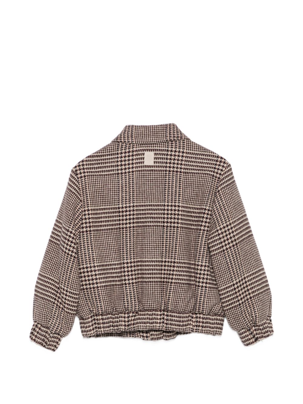 Giubbino per bambino Eleventy Kids marrone con fantasia in pied-de-poule EZ2I97 E0262 419BG ELEVENTY KIDS 