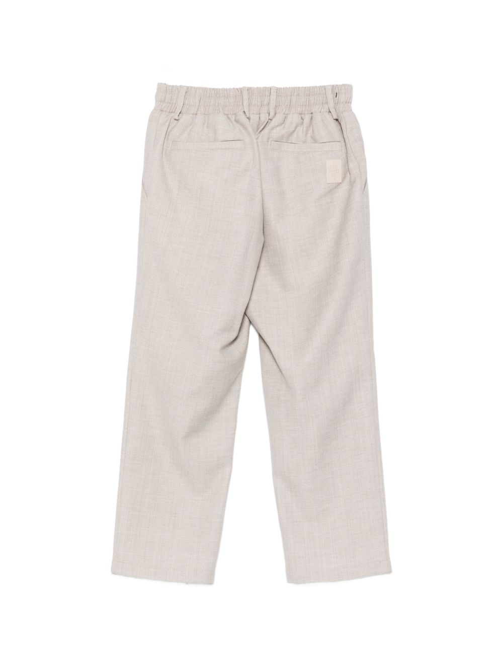 Pantaloni per bambino Eleventy Kids grigi con vita con coulisse elasticizzata EZ6H10 I0346 875 ELEVENTY KIDS 