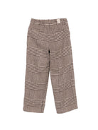 Pantaloni per bambino Eleventy Kids marrone con motivo a quadri EZ6H70 E0262 419BG ELEVENTY KIDS 