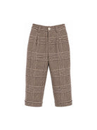 Pantaloni per bambino Eleventy Kids marrone con motivo a quadri EZ6H70 E0262 419BG ELEVENTY KIDS 
