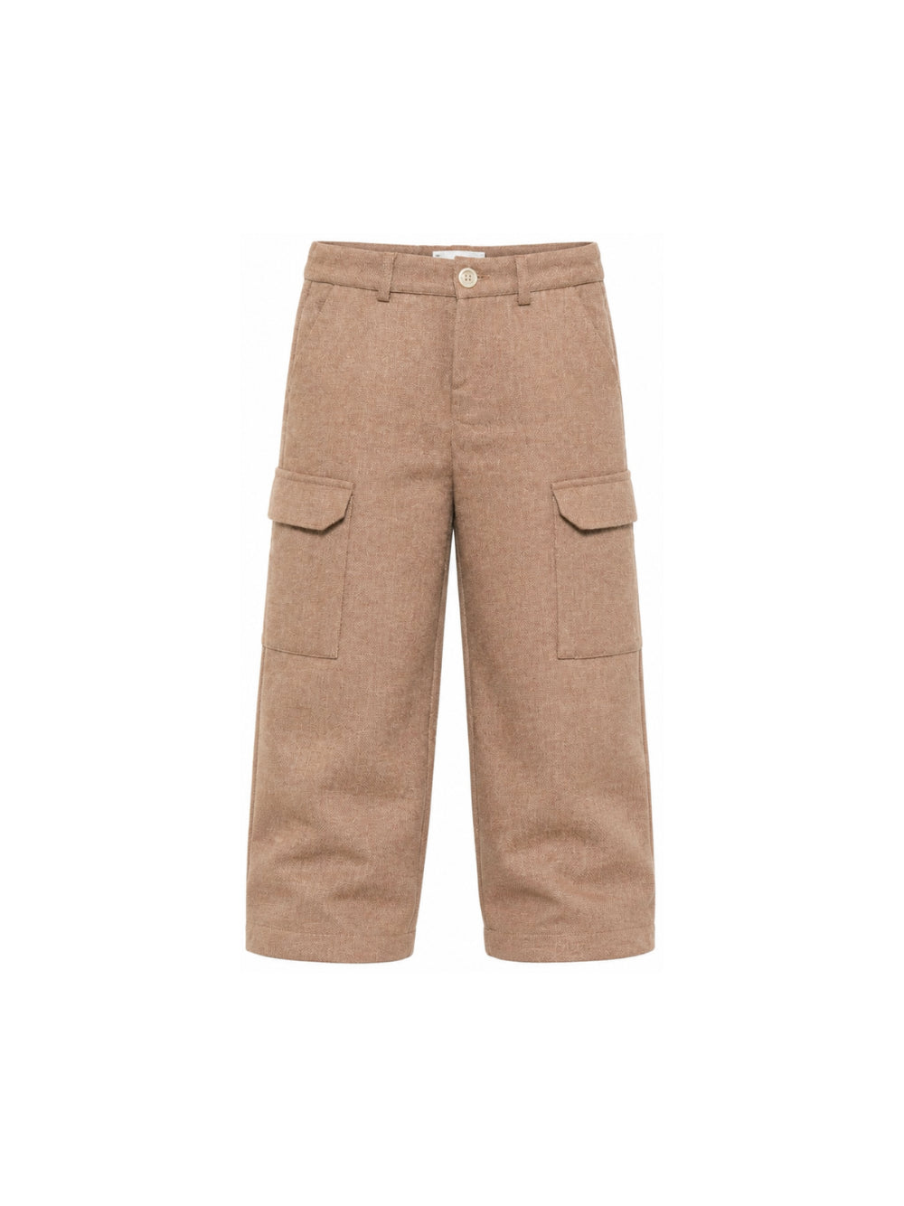 Pantaloni per bambino Eleventy Kids marrone con patch con logo EZ6H90 I0233 877 ELEVENTY KIDS 