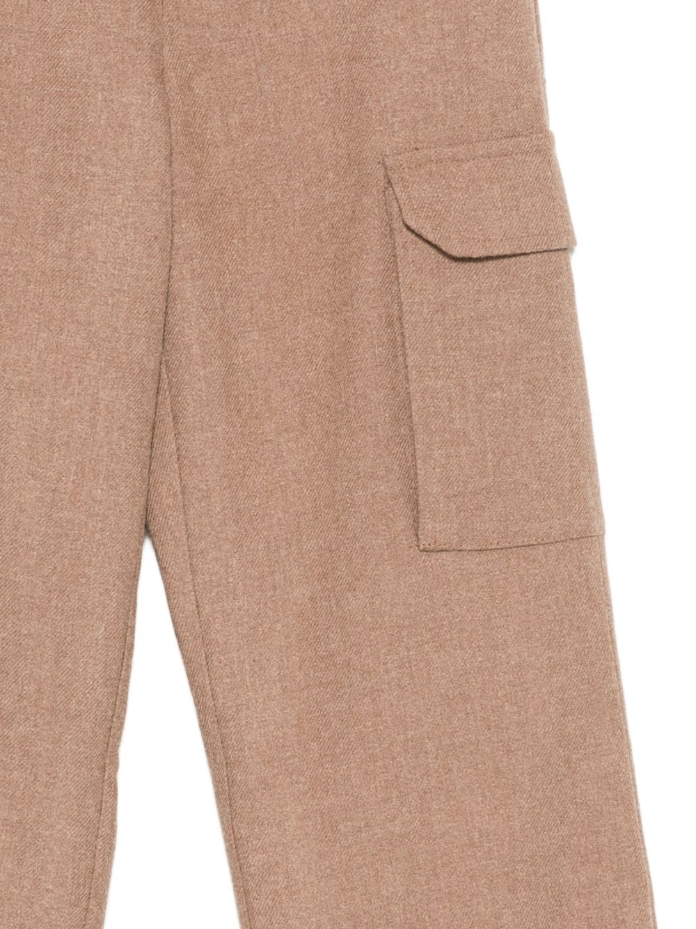 Pantaloni per bambino Eleventy Kids marrone con patch con logo EZ6H90 I0233 877 ELEVENTY KIDS 