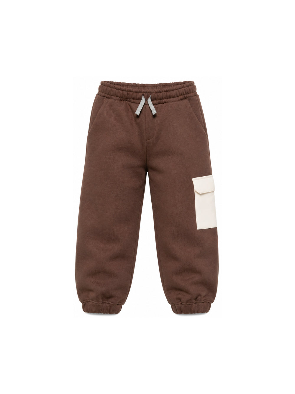 Pantaloni sportivi per bambino Eleventy Kids marroni con tasca cargo a contrasto EZ6I30 Z3999 320BG ELEVENTY KIDS 