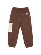 Pantaloni sportivi per bambino Eleventy Kids marroni con tasca cargo a contrasto EZ6I30 Z3999 320BG ELEVENTY KIDS 