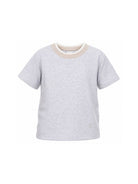 T-shirt per bambino Eleventy Kids grigia con girocollo a contrasto EZ8H11 Z3711 804 ELEVENTY KIDS 