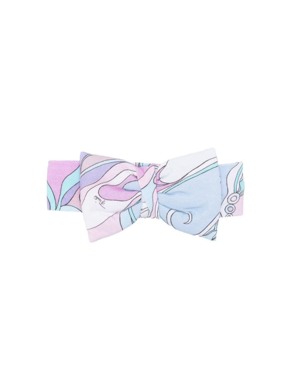 Fascia per capelli per neonata Emilio Pucci Junior multicolore con stampa Iride PZ0024 Z3344 51SCE EMILIO PUCCI KIDS 