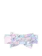 Fascia per capelli per neonata Emilio Pucci Junior multicolore con stampa Iride PZ0024 Z3344 51SCE EMILIO PUCCI KIDS 